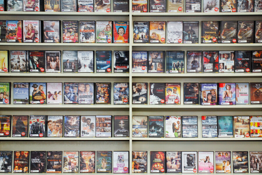 Lots of used DVDs for Movies and TV Shows